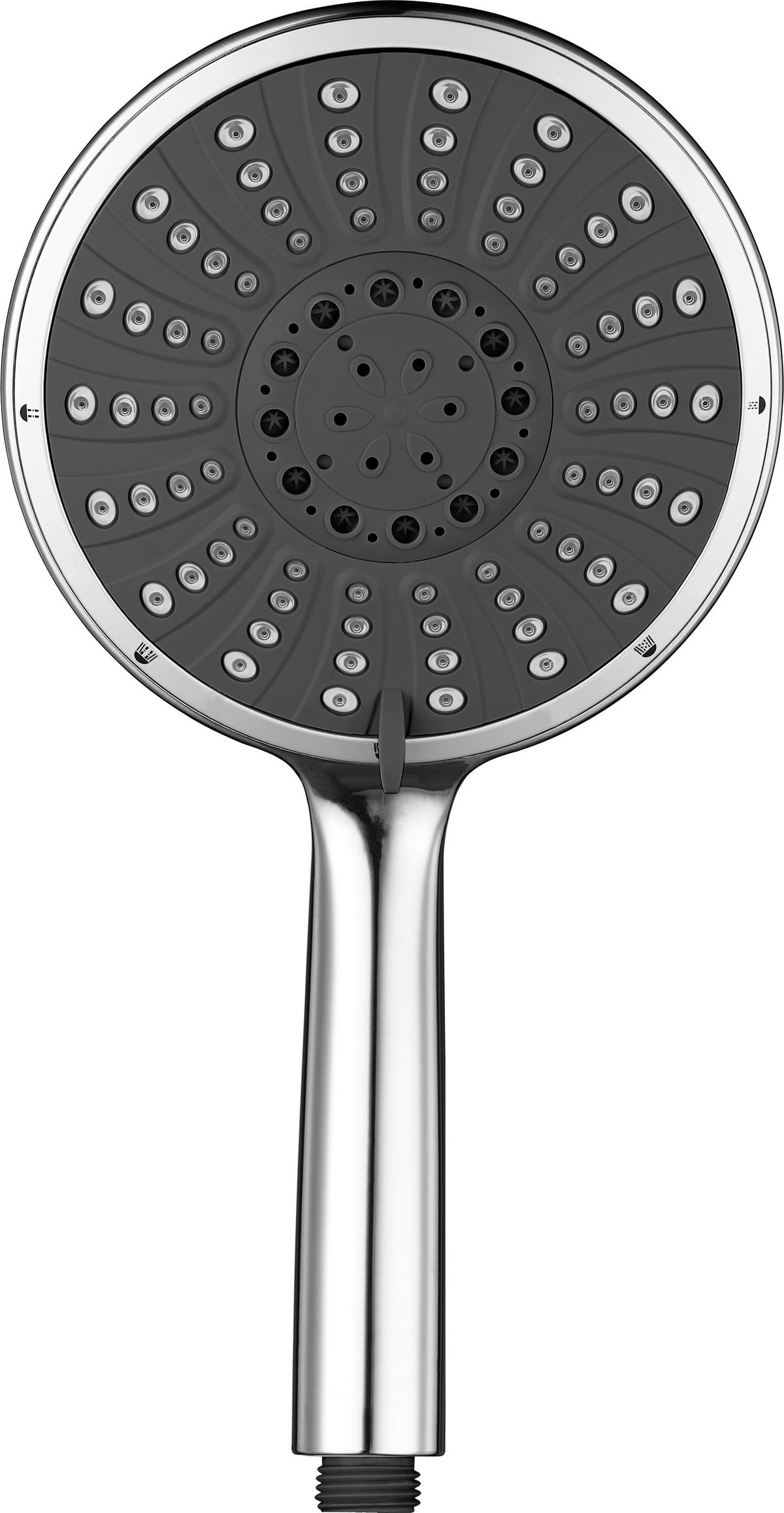 Handbrause Chrom D: ca. 15 cm Handbrause_Niagara-5_Pocoline - Chrom/grau (15,00cm) - POCOline