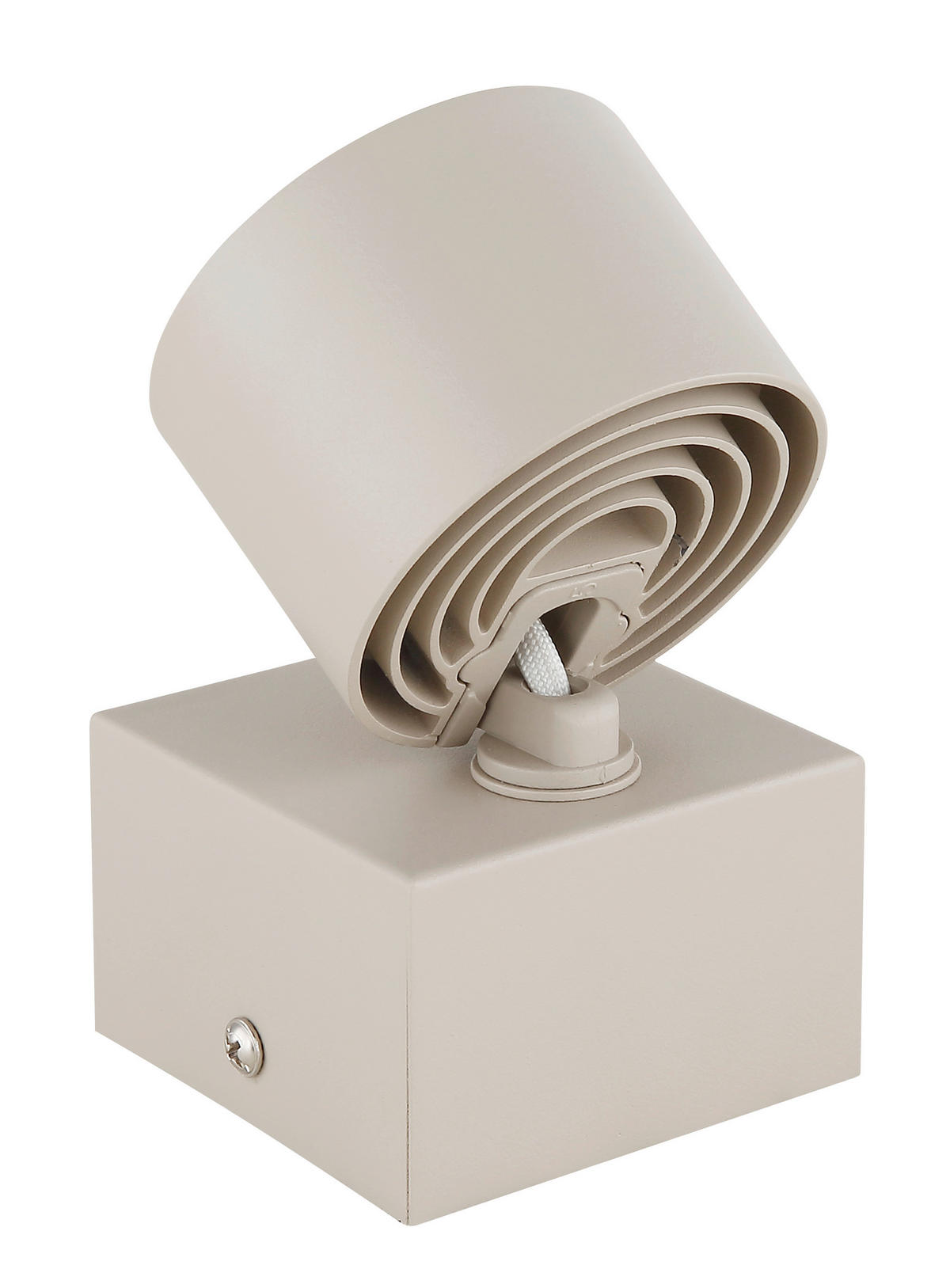 GLOBO LED-Strahler sand Metall Kunststoff Aluminium B/H/L: ca. 8,5x11x8,5 cm 1 Brennstellen LED-Strahler-Rae - sand (8,50/8,50/11,00cm) - GLOBO