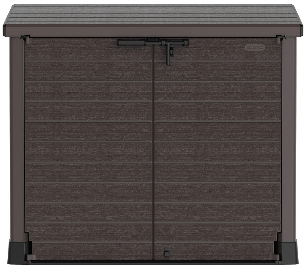 VCM Mülltonnenbox 2er StoreAway braun Kunststoff B/H/L: ca. 145x125x83 cm StoreAway - braun (83,00/145,00/125,00cm) - VCM