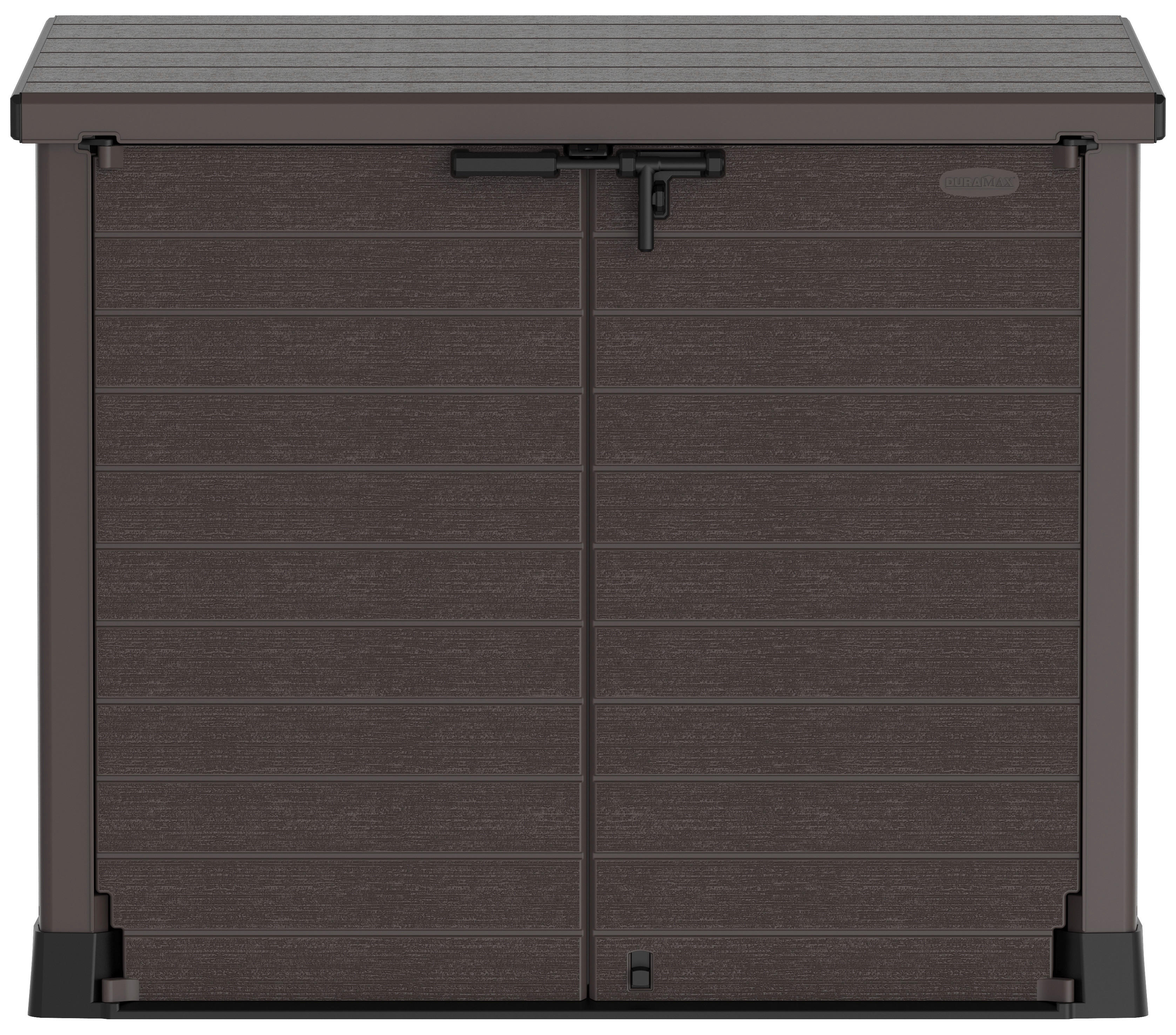 Thumbnail - VCM Mülltonnenbox 2er StoreAway braun Kunststoff B/H/L: ca. 145x125x83 cm