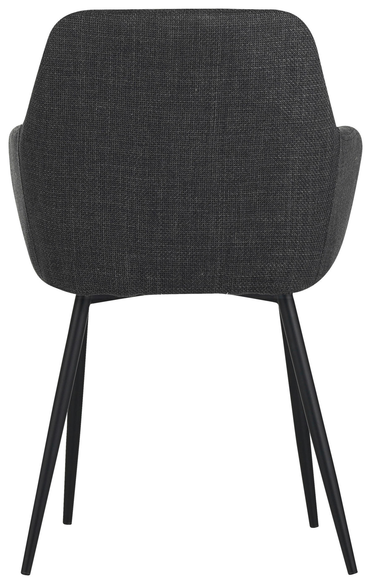 Armlehnstuhl Maria anthrazit Microfaser Webstoff B/H/T: ca. 55x84x61 cm Maria - anthrazit (55,00/84,00/61,00cm) - Hela