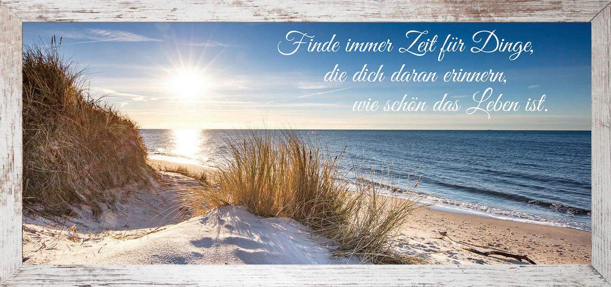 Keilrahmenbild Spruch B/H: ca. 49x23 cm Bild_Cheb 23x49cm - (49,00/23,00cm)
