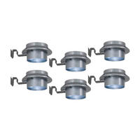 Solar-Dachrinnenleuchte 6er-Set NV5205516 grau Metall Kunststoff H/D: ca. 6x12 cm MISTRA - grau (12,00/6,00cm) - Näve Leuchten