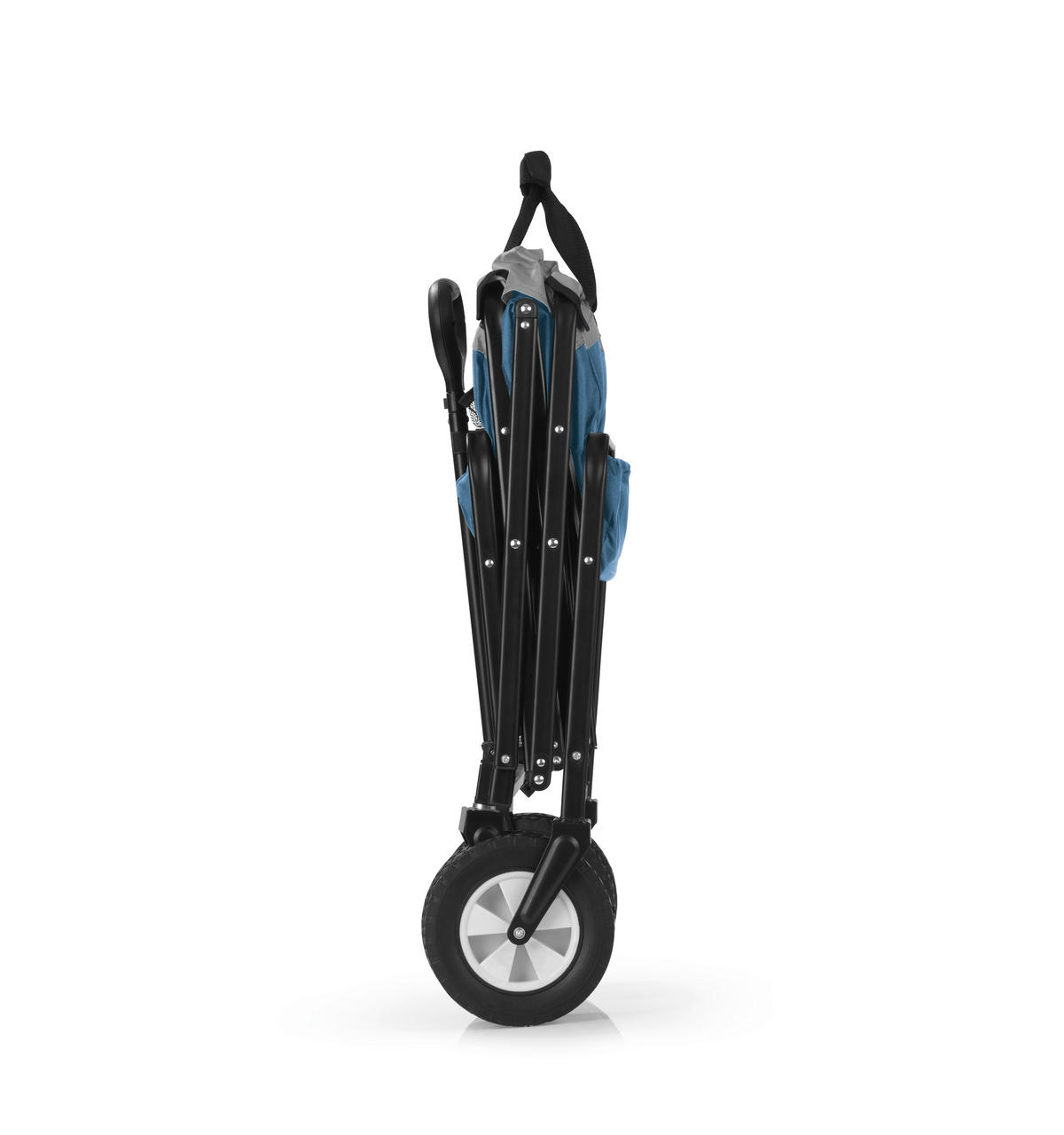 EasyMaxx Bollerwagen blau B/H/T: ca. 50x72x102 cm Bollerwagen_faltbar_EASYmaxx - blau/grau (50,00/72,00/102,00cm) - EasyMaxx