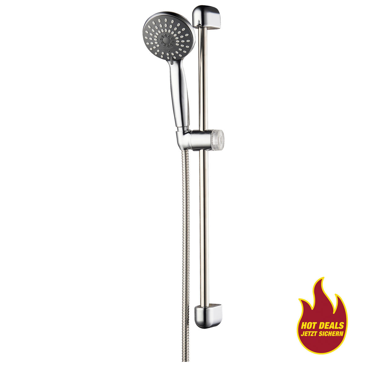 Brausegarnitur Chrom L/D: ca. 150x10 cm Brausegarnitur_Vital-3_Sensation - Chrom/grau (10,00cm) - Sensation