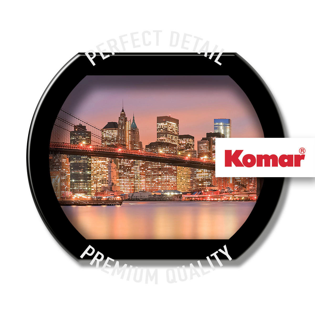 Komar Fototapete Brooklyn Nights Skyline B/L: ca. 368x124 cm Brooklyn Nights - (368,00/124,00cm) - Komar