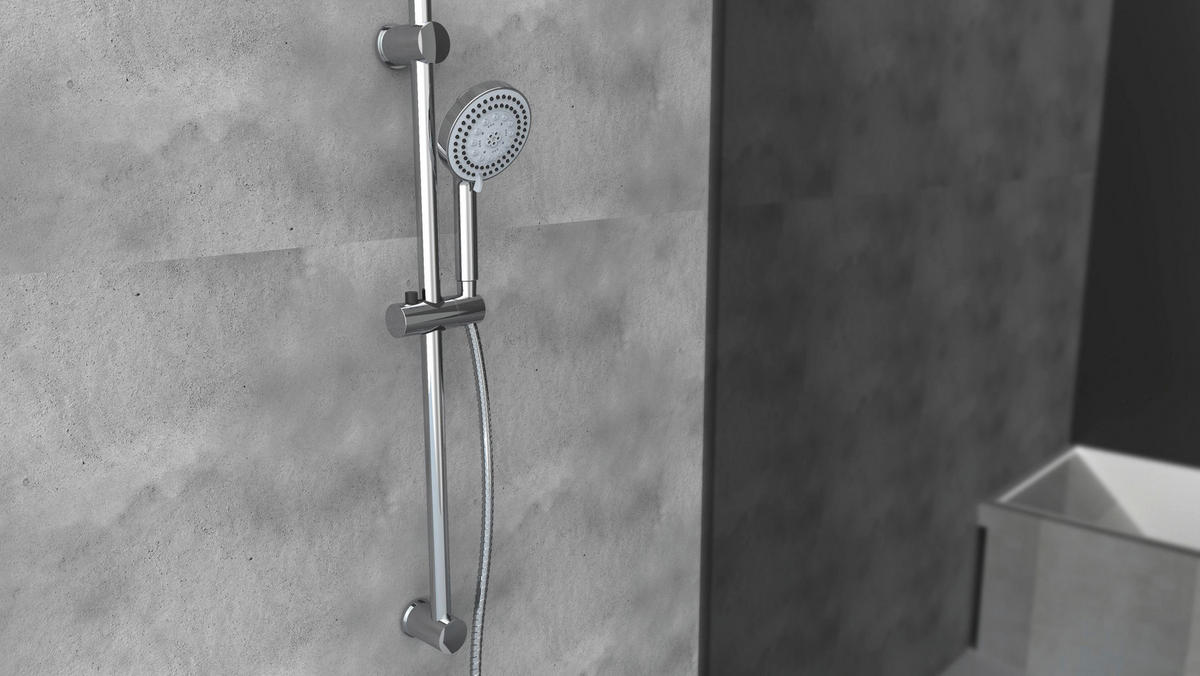 Handbrause-Set Chrom L/D: ca. 150x12 cm Handbrauseset_Storm - Chrom (12,00cm) - EISL