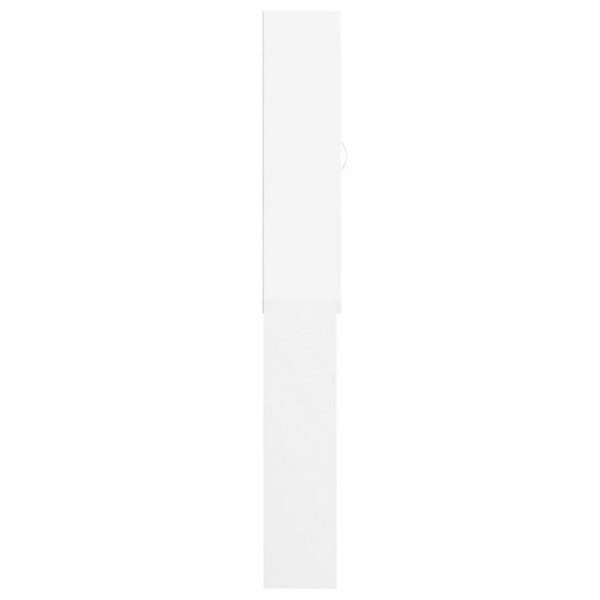 VidaXL Waschmaschinenschrank weiß B/H/T: ca. 64x190x25,5 cm Waschmaschinenschrank - weiß (64,00/190,00/25,50cm) - VidaXL