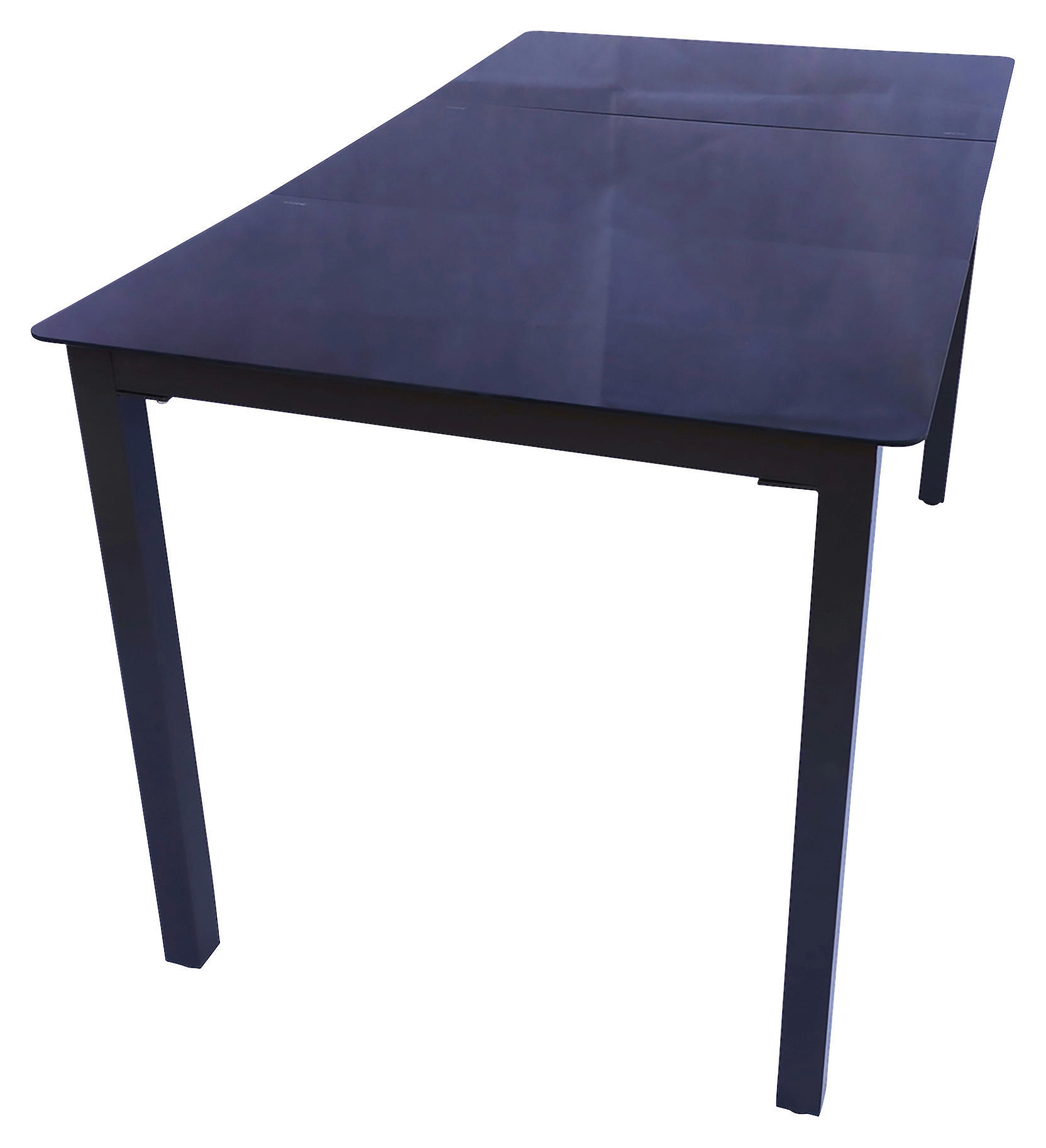 VCM Gartentisch anthrazit Alu B/H/L: ca. 80x73x140 cm Gartentisch - anthrazit (140,00/80,00/73,00cm) - VCM