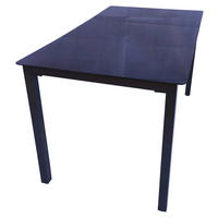 VCM Gartentisch anthrazit Alu B/H/L: ca. 80x73x140 cm Gartentisch - anthrazit (140,00/80,00/73,00cm) - VCM