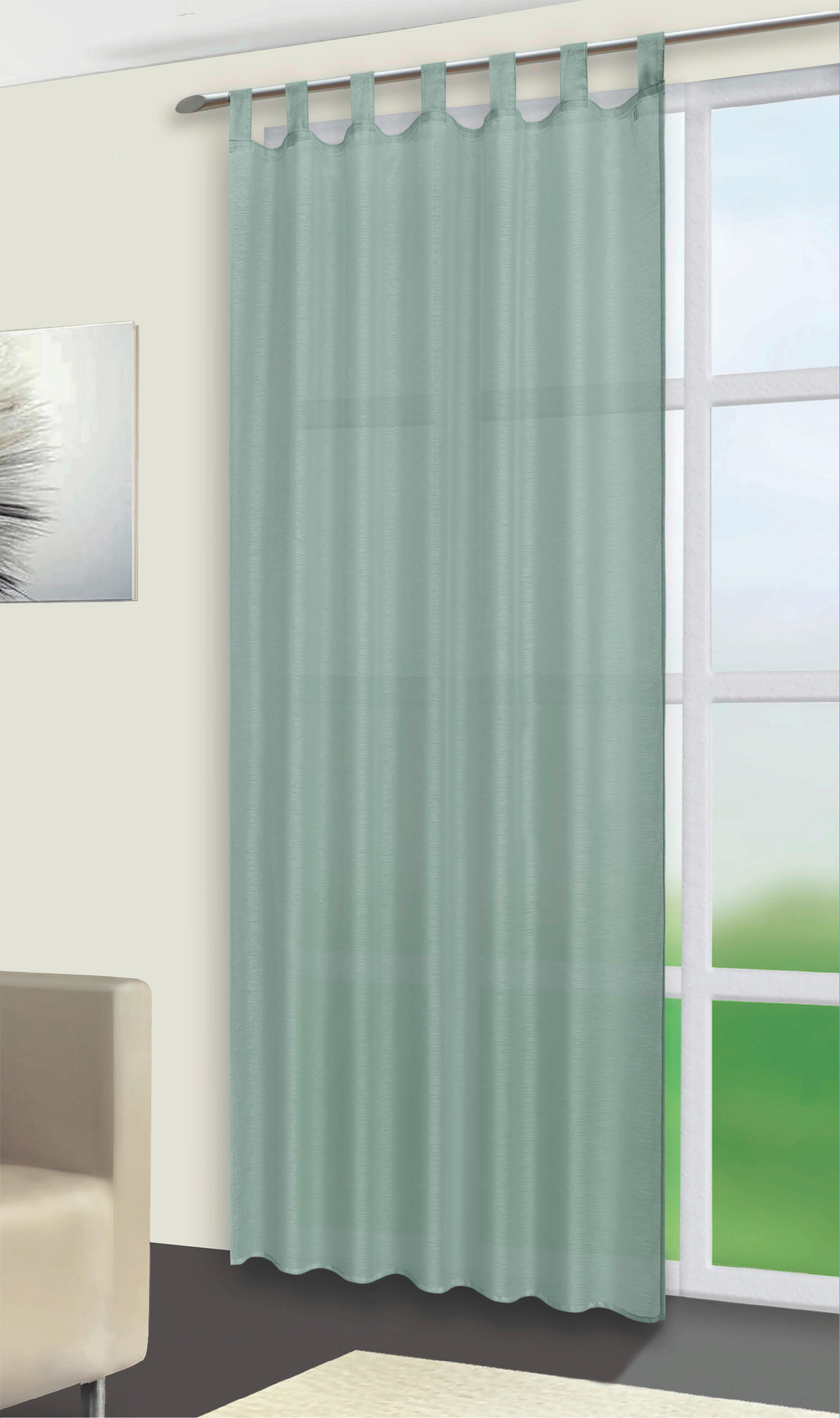 Kombivorhang Julia salbei B/L: ca. 135x235 cm Julia - salbei (135,00/235,00cm) - POCOline