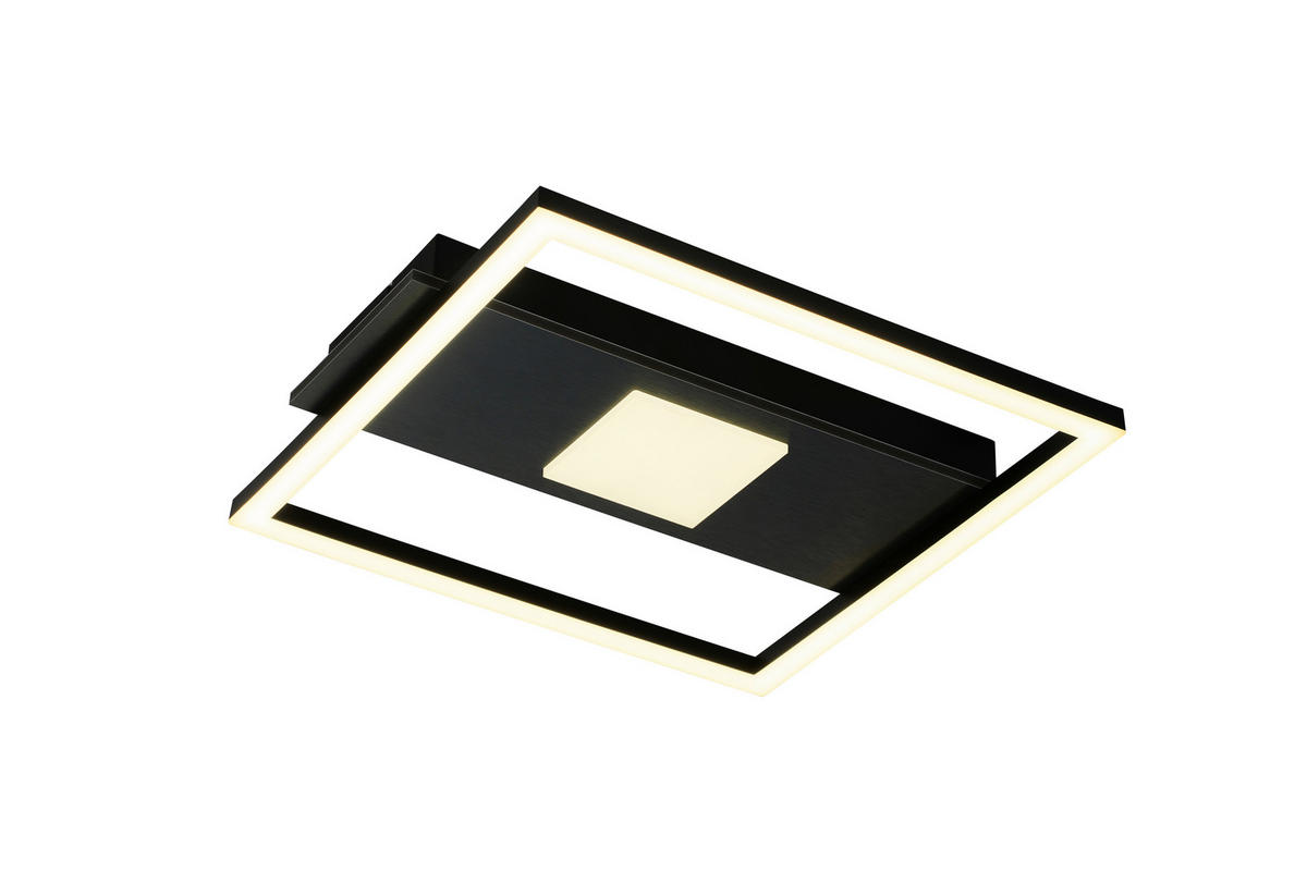 POCOline LED-Deckenleuchte schwarz B/H/L: ca. 33x6x36 cm LED-Deckenleuchte_Quadra - schwarz (36,00/33,00/6,00cm) - POCOline