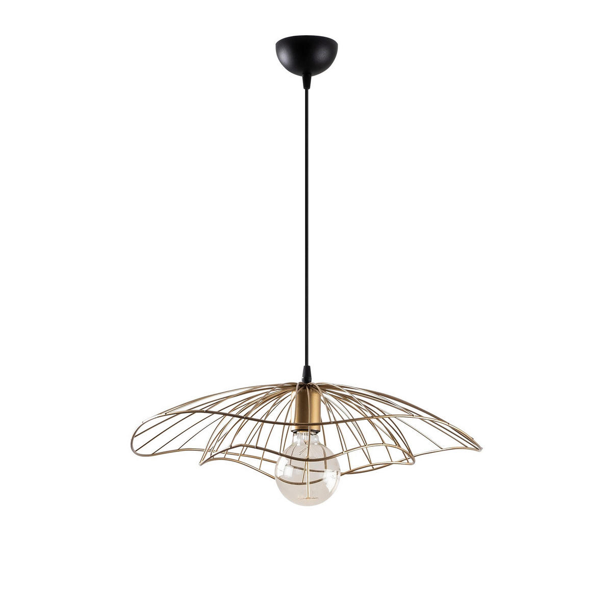 Opviq Pendelleuchte Tel bronze Metall B/H/T/L/D: ca. 50x111x50x50x50 cm E27 1 Brennstellen Tel - bronze (50,00/50,00/111,00cm) - Opviq