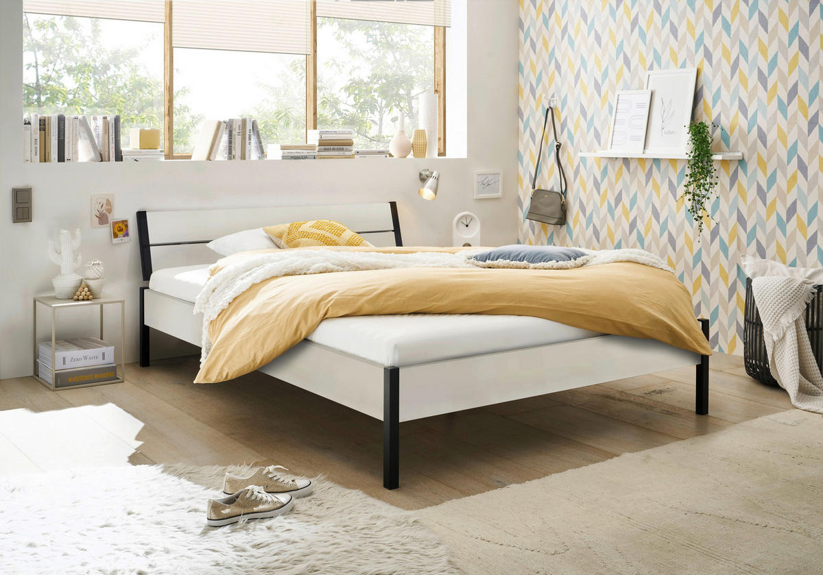 Futonbett Marseille weiß Liegefläche B/L: ca. 140x200 cm Marseille - weiß (146,00/74,00/213,00cm)