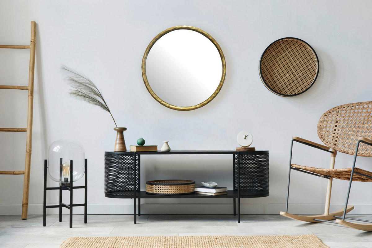 Wohnling Wandspiegel gold Metall T/D: ca. 4x60 cm Wandspiegel - gold (60,00cm) - Wohnling