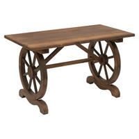 Outsunny Gartentisch natur Holz B/H/L: ca. 60x65x115 cm Gartentisch - natur (115,00/60,00/65,00cm) - Outsunny