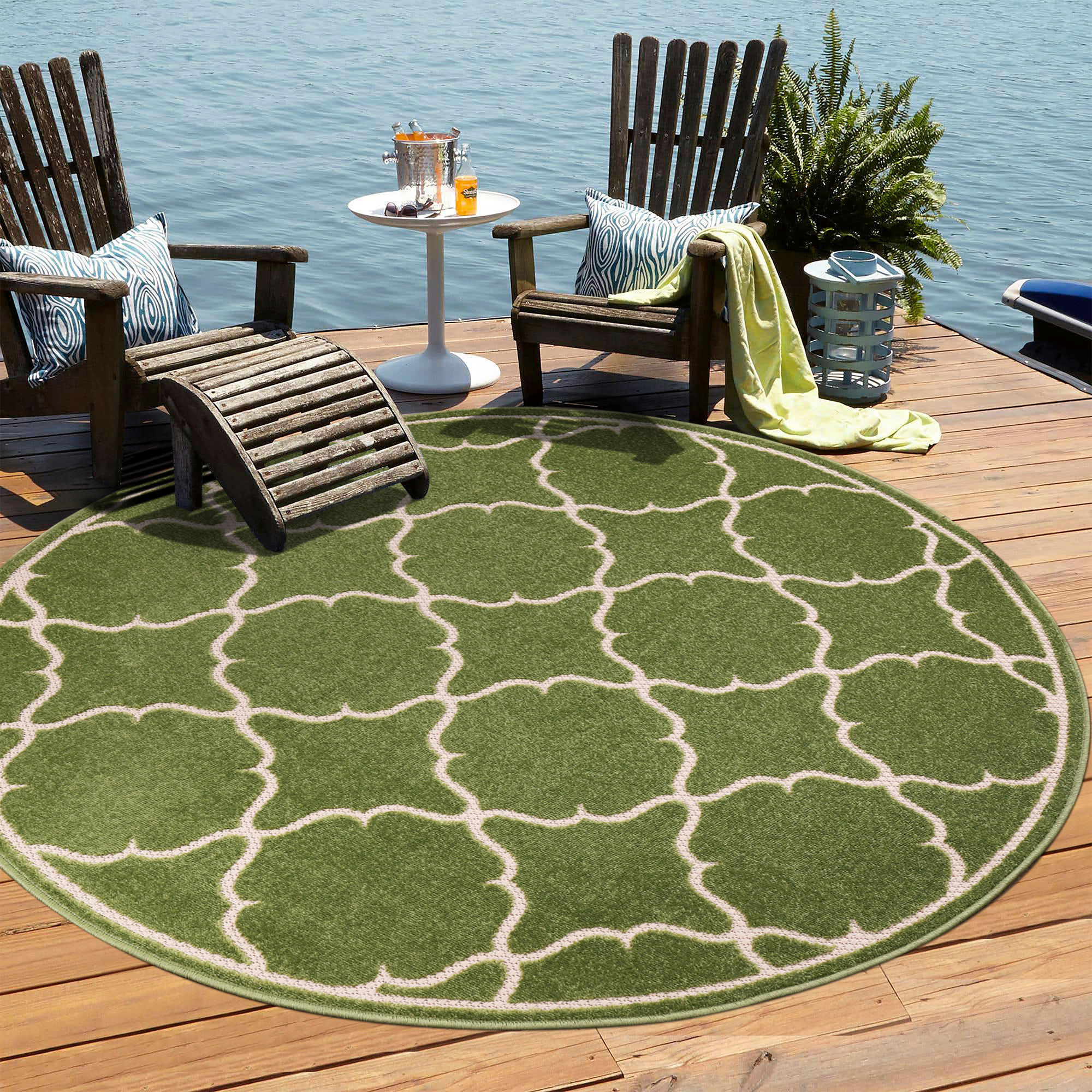 Thumbnail - Sanat Outdoorteppich BERLIN grün B/L: ca. 200x200 cm