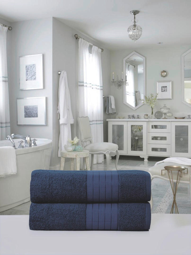 Good Morning Duschtuch 2er-Pack Duschtuch_70x140cm_2erPack - blau (70,00/140,00cm) - Good Morning