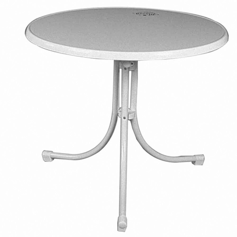 MFG Klapptisch Boulevard weiß Stahl B/H/L: ca. 85x70x85 cm Boulevard - weiß (85,00/85,00/70,00cm) - MFG