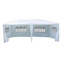 VCM Pavillon weiß Metall B/H/L: ca. 600x197x300 cm Pavillon - weiß (300,00/600,00/197,00cm) - VCM