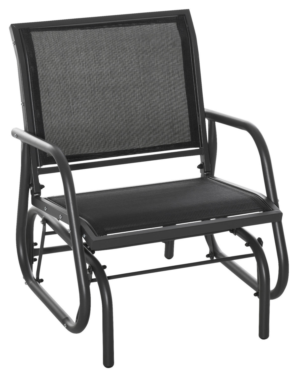 Outsunny Gartenstuhl grau Metall B/H/T: ca. 75x85x66 cm Gartenstuhl - grau (75,00/85,00/66,00cm) - Outsunny