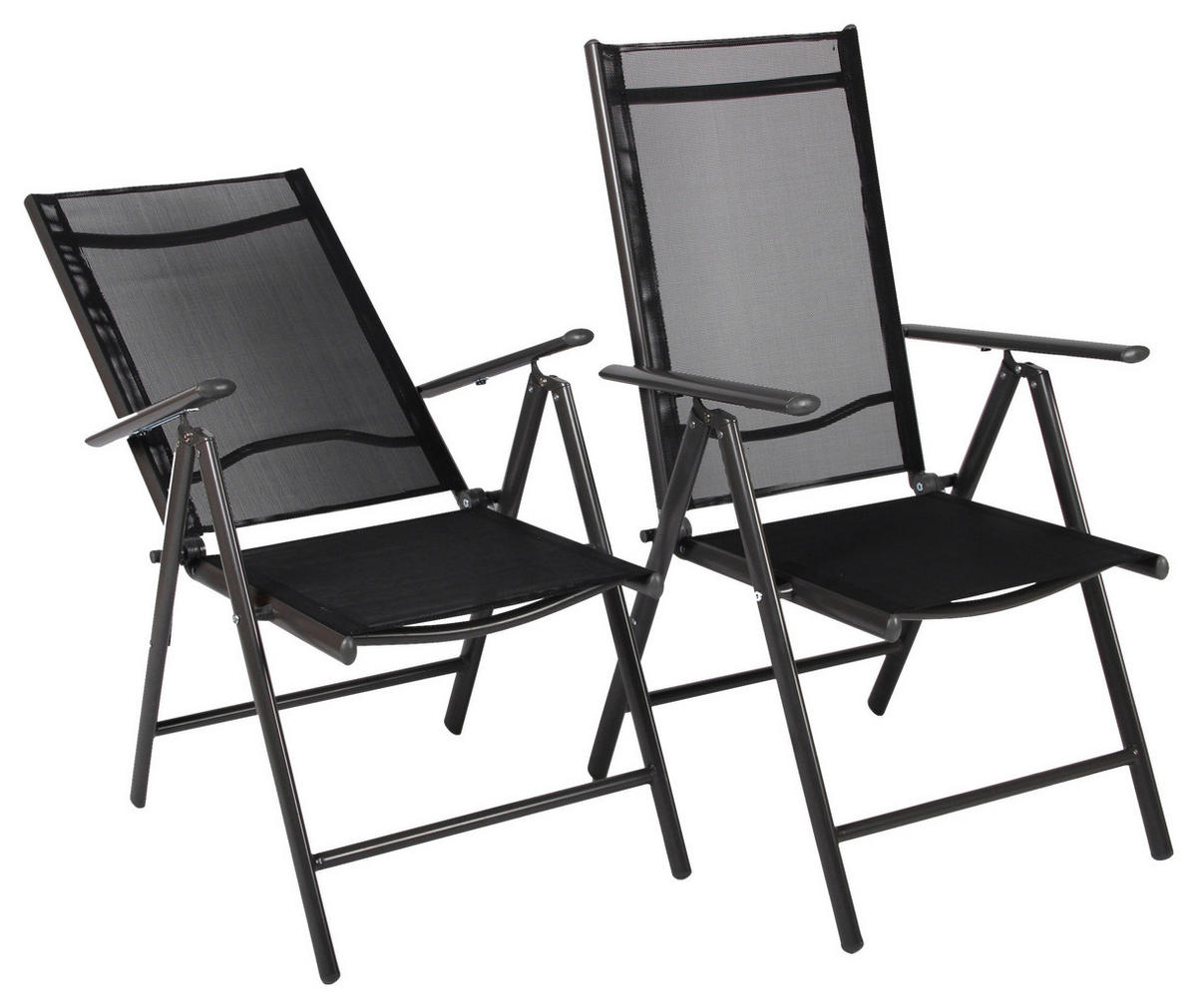 VCM Klappsessel-Set Sonlas anthrazit Textilene B/H/T: ca. 56x105x64 cm Sonlas - anthrazit (56,00/105,00/64,00cm) - VCM