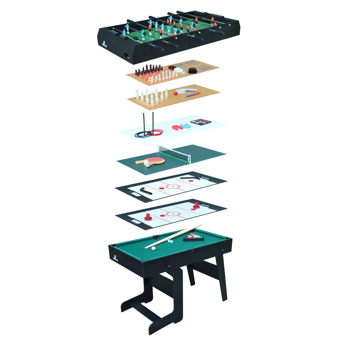 Cougar Multispieltisch All-in-One B/H/T: ca. 61x81x119 cm All-in-One - schwarz (61,00/81,00/119,00cm) - Cougar