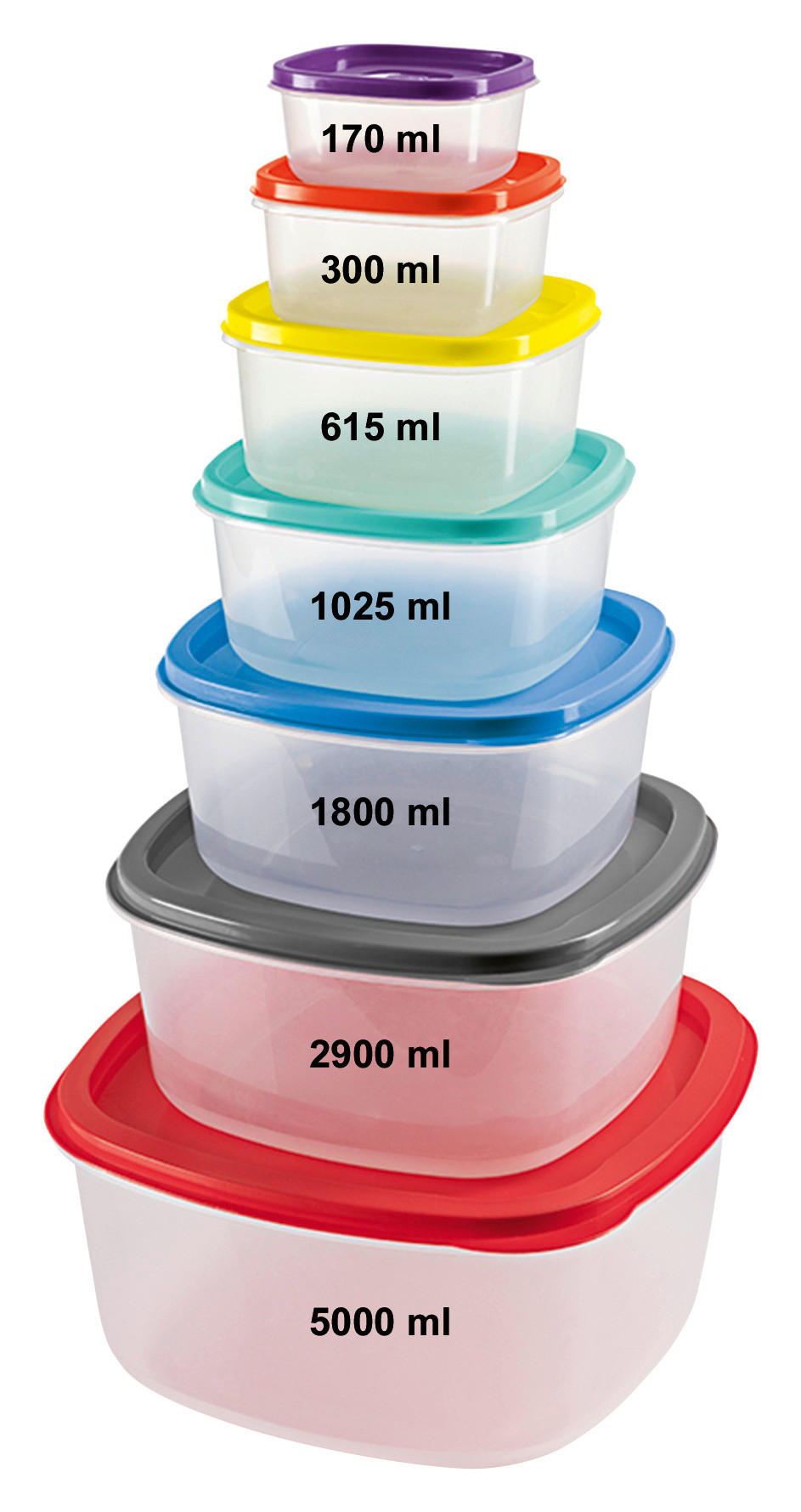 GOURMETmaxx Haushaltshelfer bunt Frischhaltedosen_28tlg.GOURMETmaxx - bunt/transparent - GOURMETmaxx