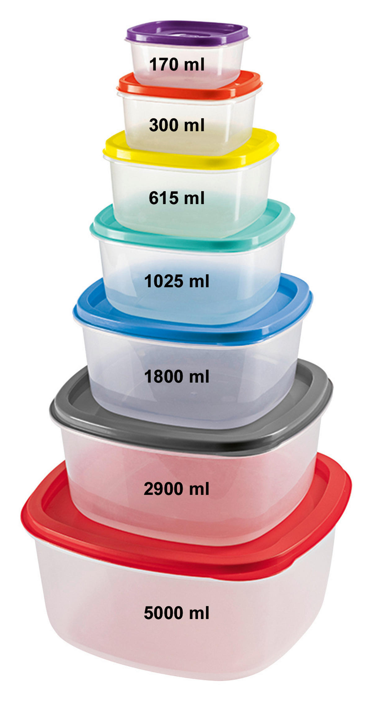 GOURMETmaxx Haushaltshelfer bunt Frischhaltedosen_28tlg.GOURMETmaxx - bunt/transparent - GOURMETmaxx