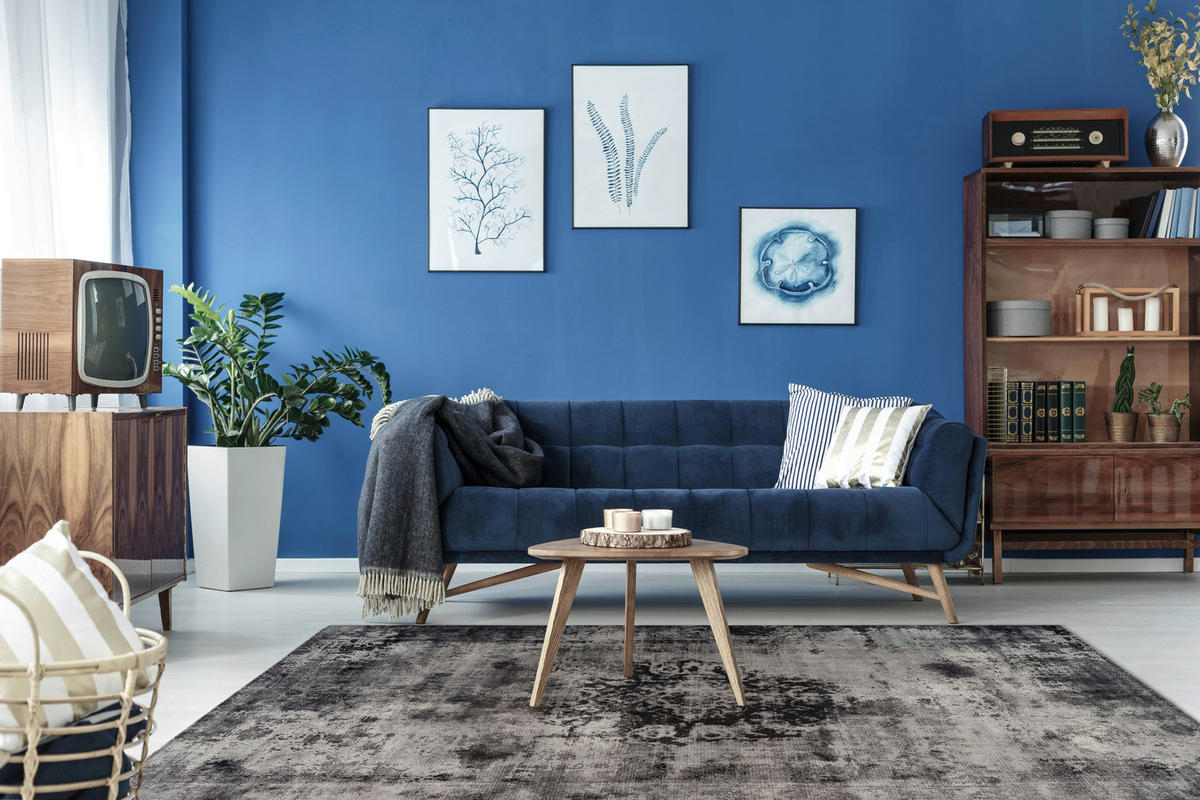 360Living Teppich Vintage grau B/L: ca. 140x200 cm Vintage - grau (140,00/200,00cm) - 360Living
