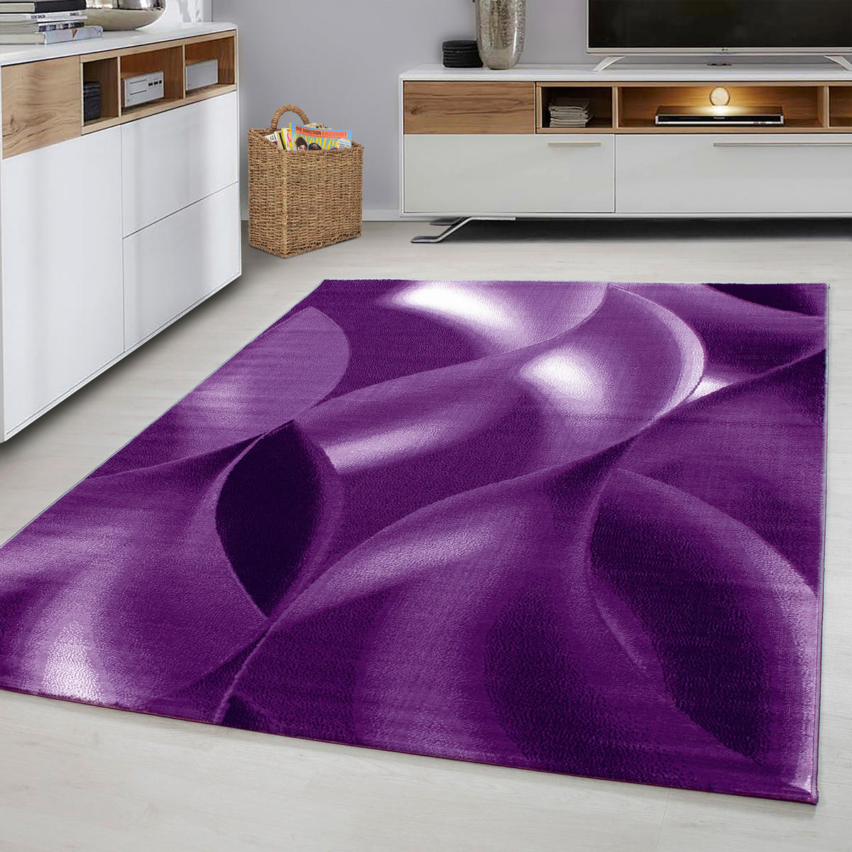 Ayyildiz Teppich PLUS lila B/L: ca. 120x170 cm PLUS - lila (120,00/170,00cm) - Ayyildiz