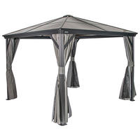 Sojag Pavillon Verona anthrazit Aluminium B/H/L: ca. 298x260x298 cm Verona - anthrazit (298,00/298,00/260,00cm) - Sojag