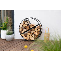 Westmann Kaminholzregal Osiris schwarz B/H/L: ca. 80x82x20 cm Osiris - schwarz (20,00/80,00/82,00cm) - Westmann