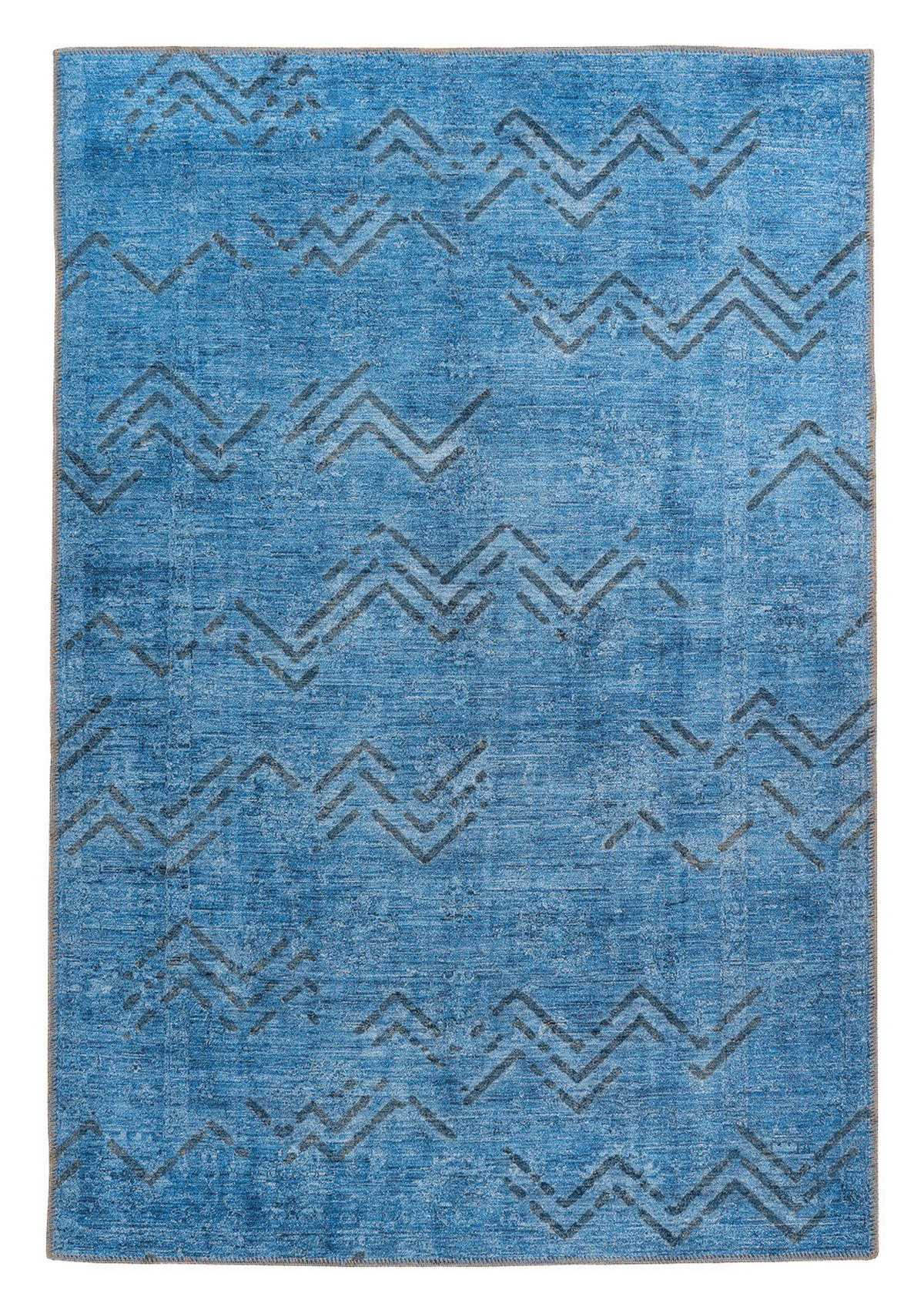 me gusta Kurzflorteppich Antique 325 blau B/L: ca. 80x150 cm Antique 325 - blau (80,00/150,00cm) - me gusta