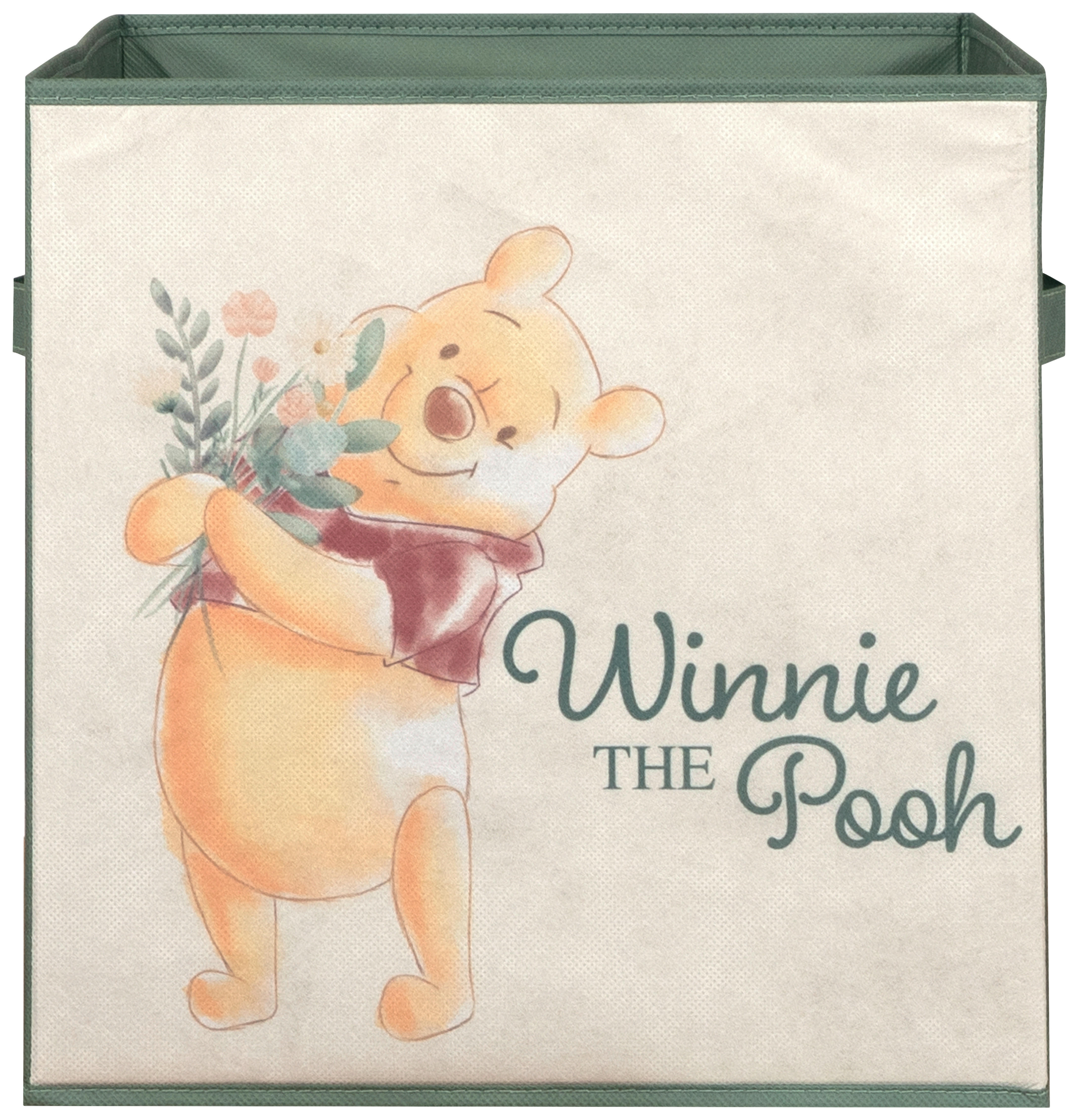 Stoffbox Winnie Pooh grün B/H/T: ca. 32x32x32 cm Winnie Pooh - grün (32,00/32,00/32,00cm)