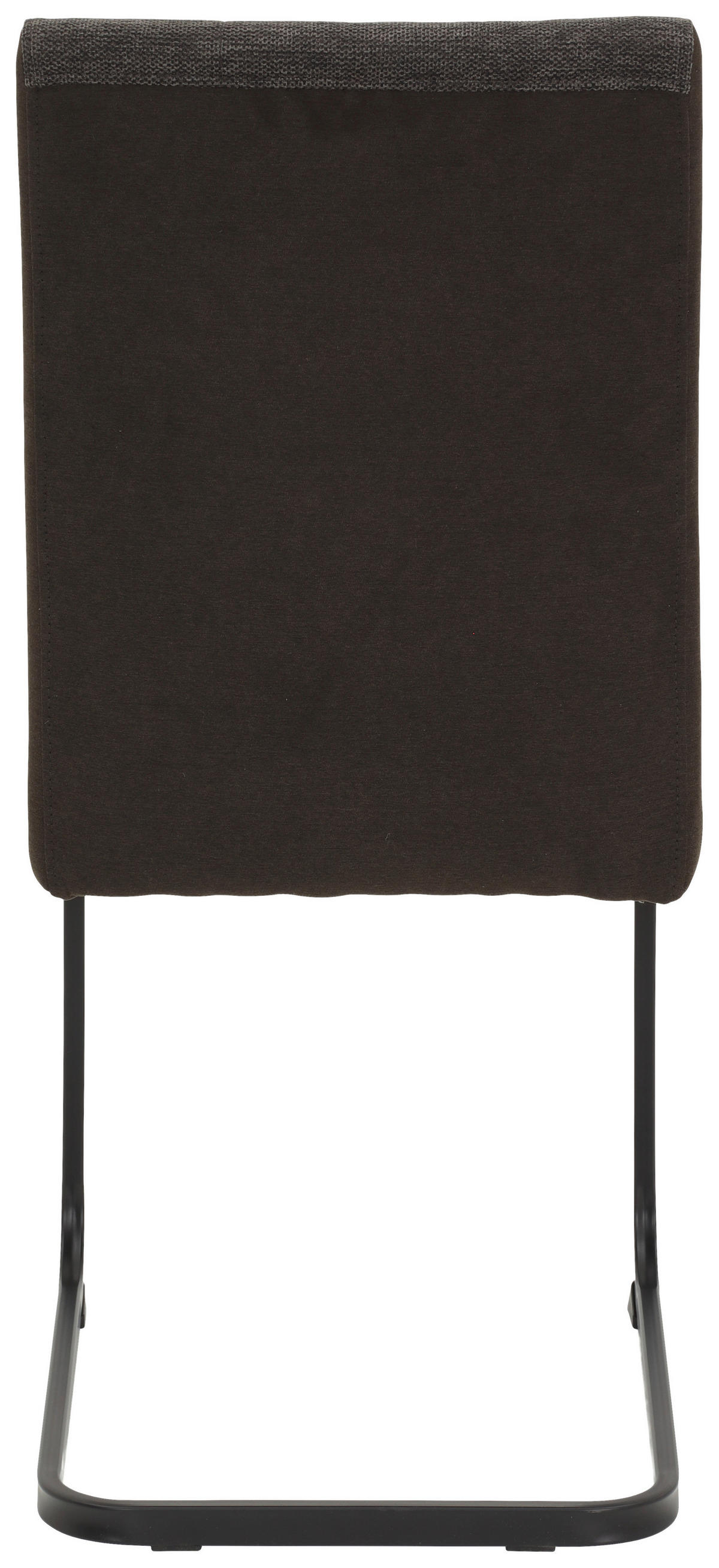 Stuhl 2er Set LINN braun schwarz Webstoff Metall B/H/T: ca. 43x92x52 cm 2er Set LINN - braun/schwarz (43,00/92,00/52,00cm) - Hela