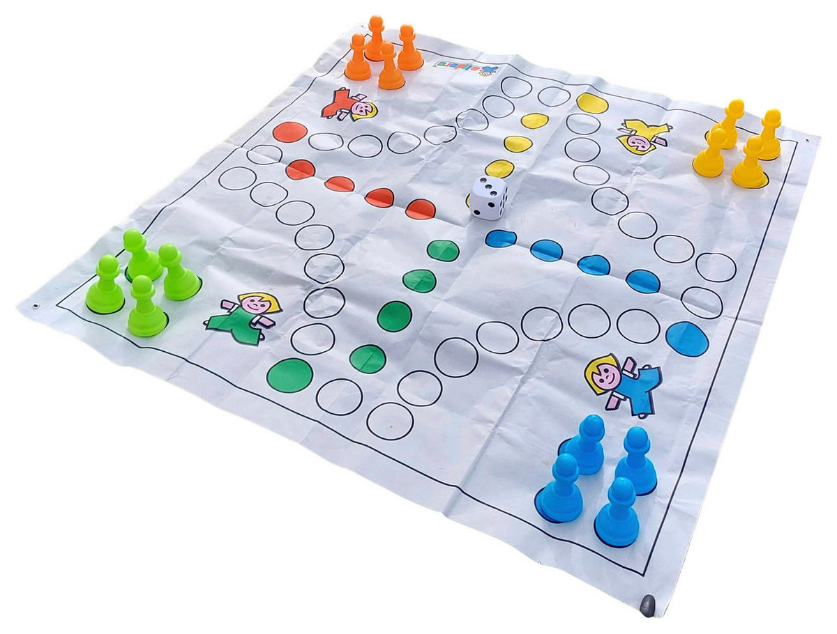 Alldoro XXL Garten Ludo bunt B/H/L: ca. 150x1x150 cm XXL_Garten_Ludo - bunt (150,00/150,00/1,00cm) - Alldoro