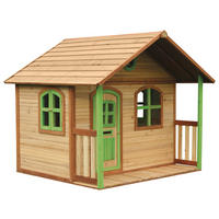 AXI Spielhaus Milan braun B/H/L: ca. 202x180x191 cm Milan - braun/grün (191,00/202,00/180,00cm) - AXI