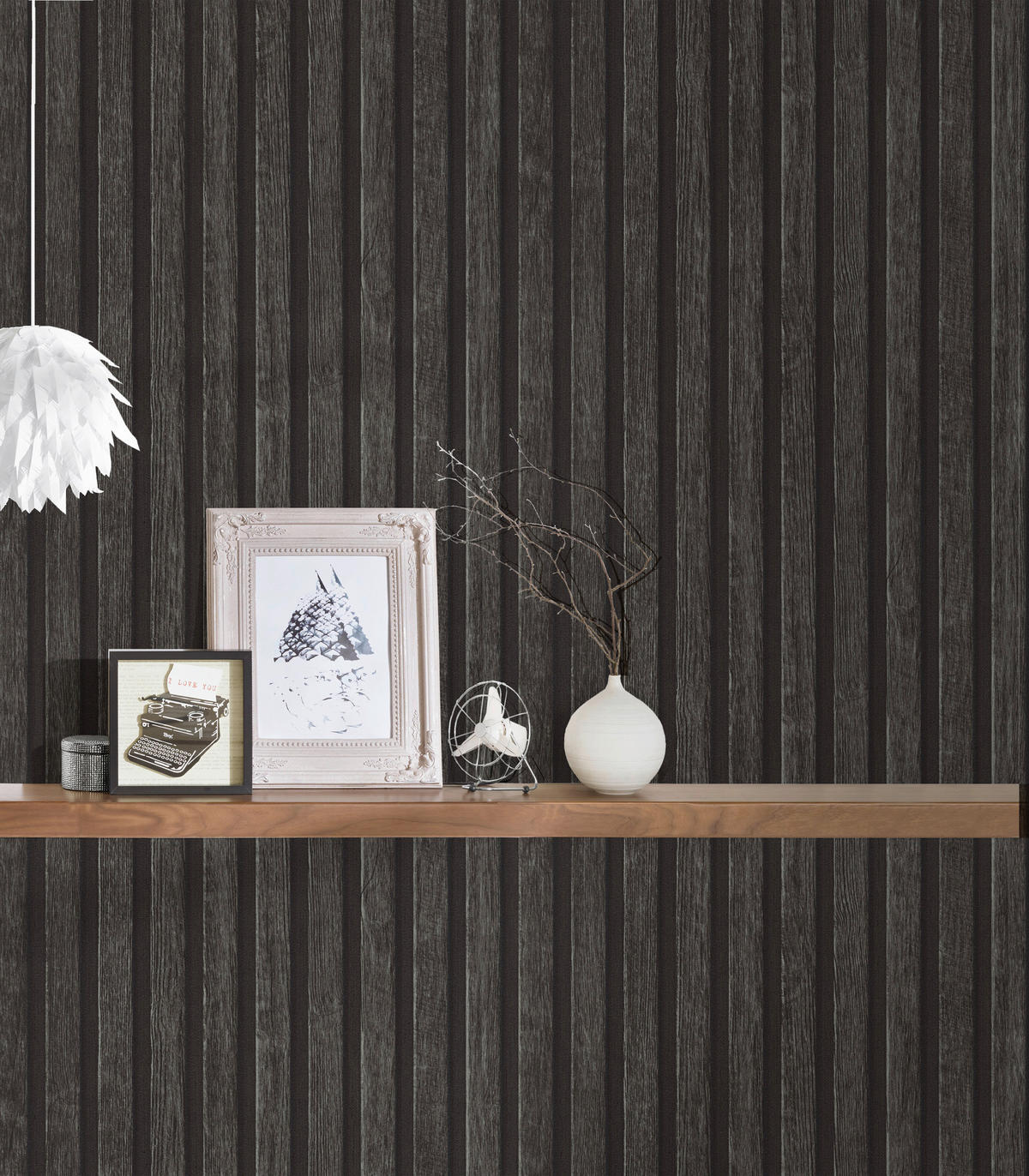 Vliestapete Holzoptik grau schwarz B/L: ca. 53x1005 cm Vliestapete_39109-4 - schwarz/grau (53,00/1005,00cm)