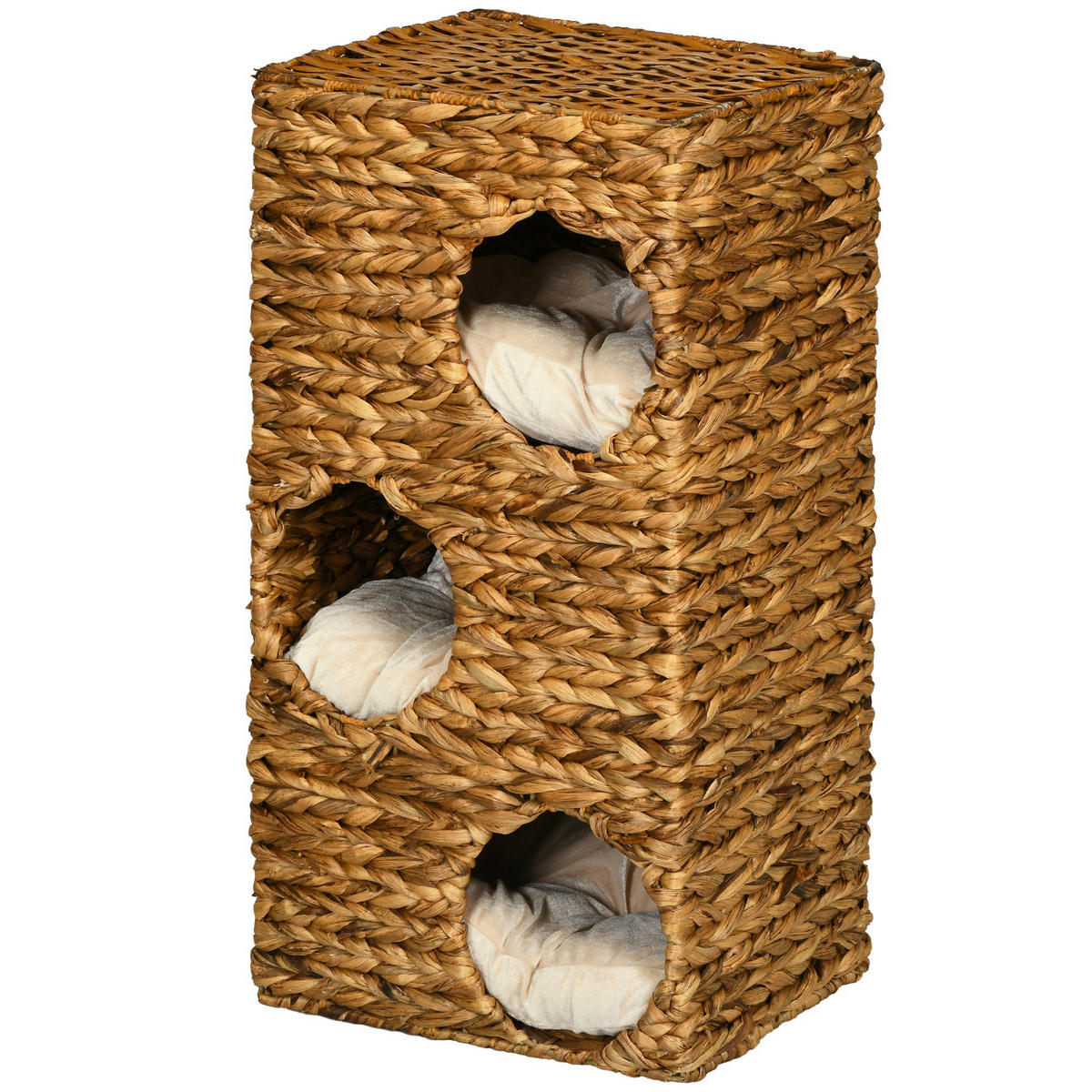PawHut Kratztonne braun Stahl B/H/L: ca. 31x76x40 cm Kratztonne - braun (40,00/31,00/76,00cm) - PawHut