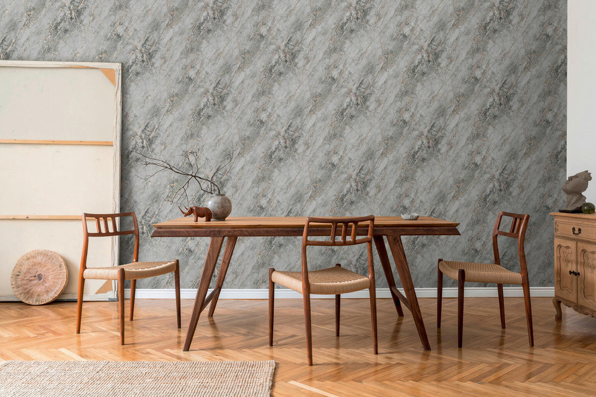 A.S.Création Vliestapete schwarz grau gold B/H/D: ca. 53x1005x8,2 cm Vliestapete - gold/schwarz (8,20/1005,00cm) - A.S.Creation