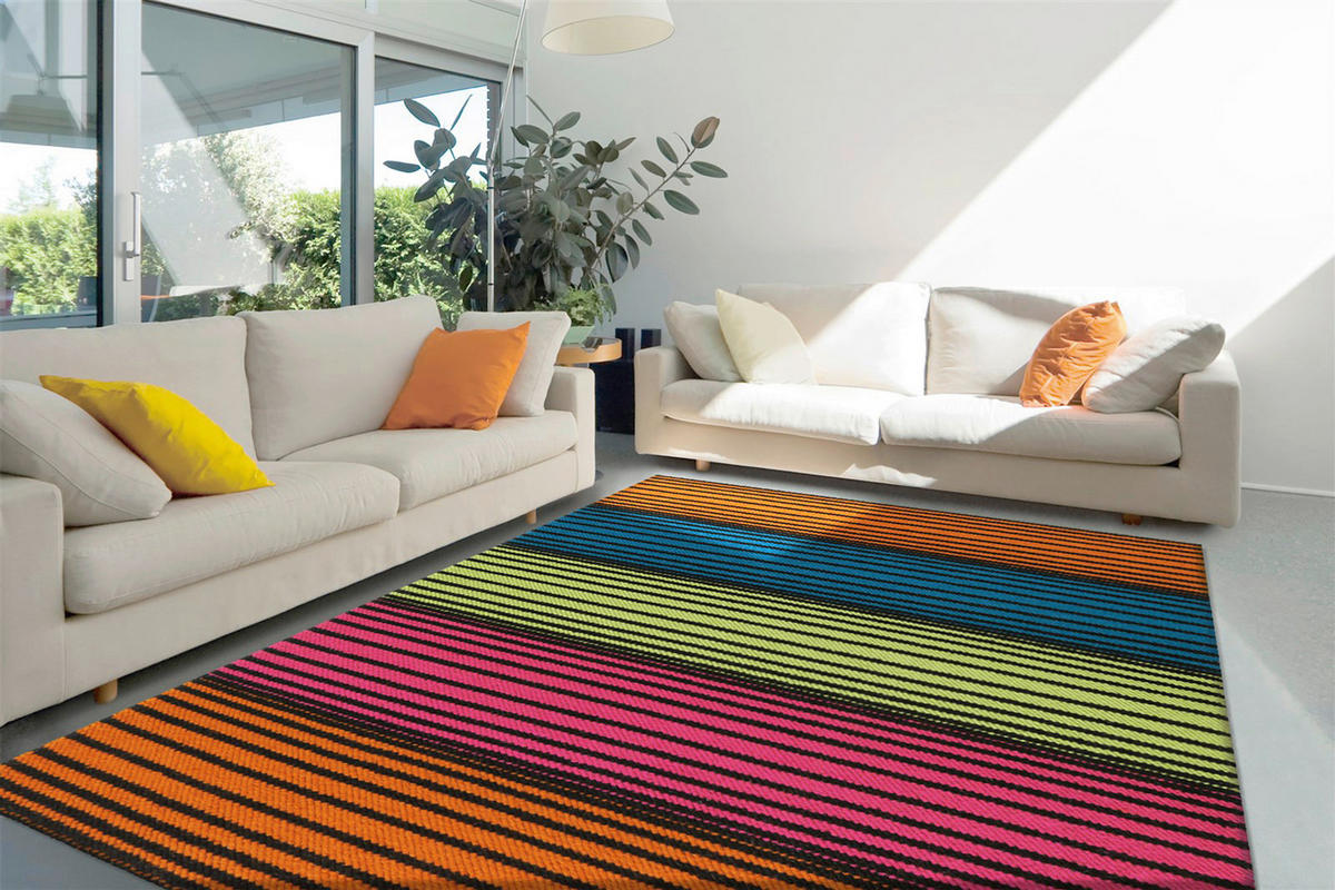 Arte Espina Kurzflorteppich Craft 8052 mehrfarbig B/L: ca. 140x200 cm Craft 8052 - mehrfarbig (140,00/200,00cm) - Arte Espina