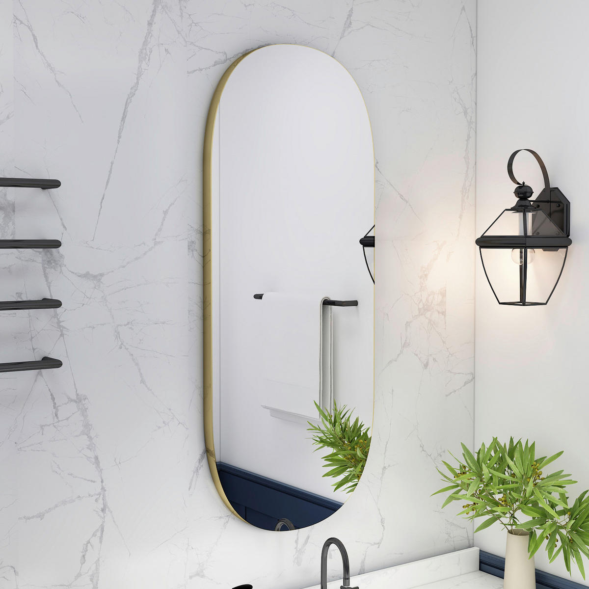 Wandspiegel Logi B/H/T: ca. 45x85x3,5 cm Logi - (45,00/85,00/3,50cm) - moebel17