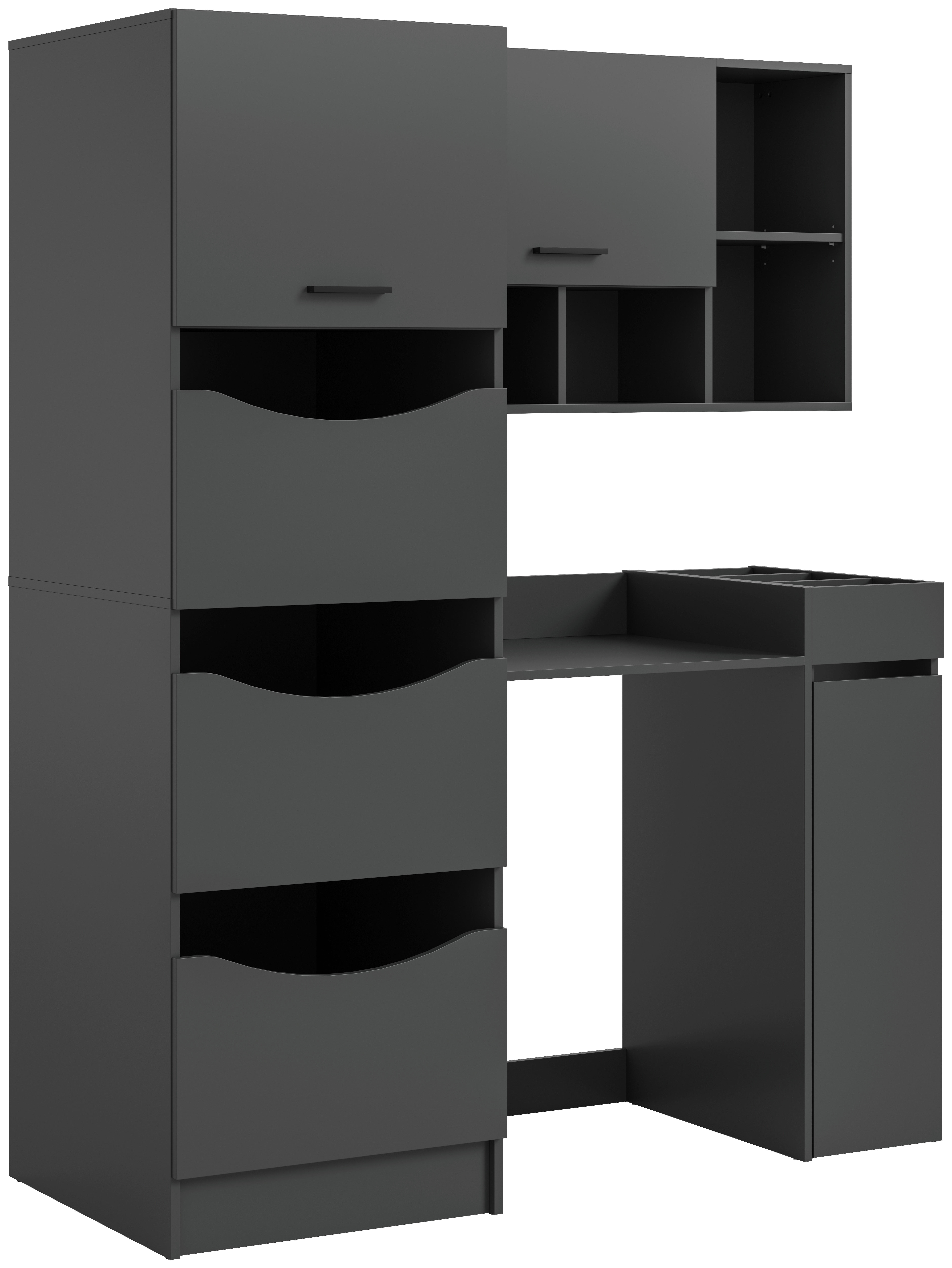 Waschmaschinenumbauschrank Free anthrazit B/H/T: ca. 126x195x68 cm Free - anthrazit (126,00/195,00/68,00cm) - xonox.home