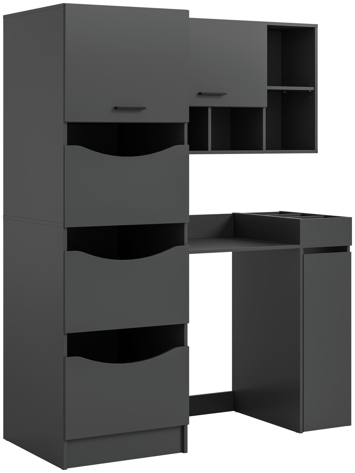 Waschmaschinenumbauschrank Free anthrazit B/H/T: ca. 126x195x68 cm Free - anthrazit (126,00/195,00/68,00cm) - xonox.home