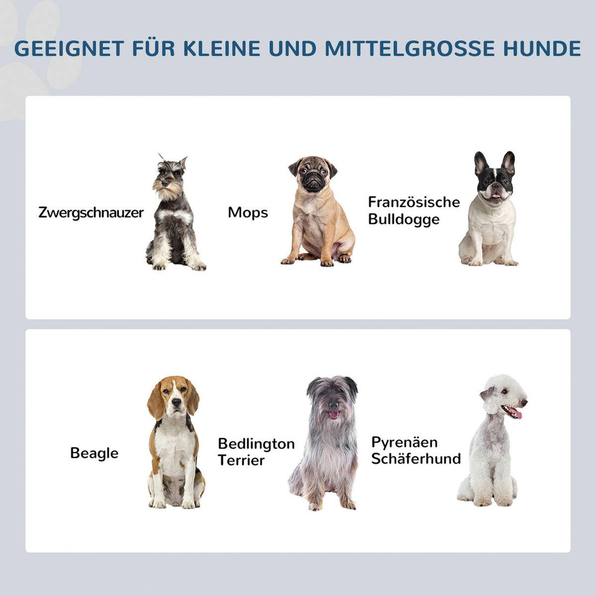 PawHut Futternapf grau Edelstahl B/H/L: ca. 30,5x25,4x58,4 cm Futternapf - grau (58,40/30,50/25,40cm) - PawHut