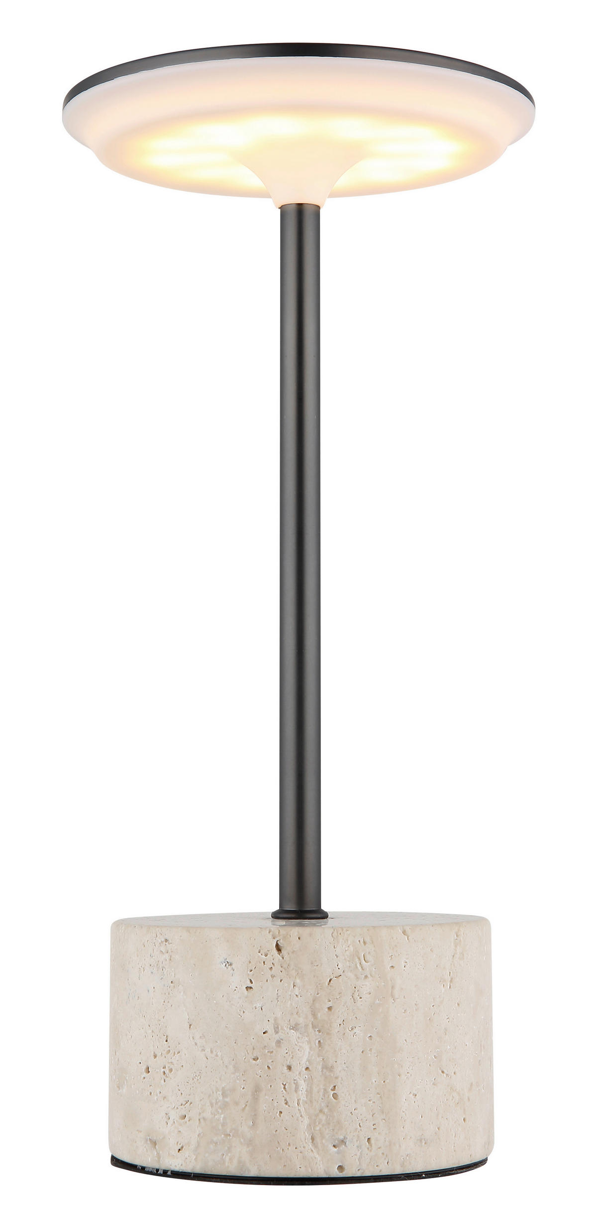 GLOBO Tischleuchte Tischleuchte-Laurena - sand/Chrom (16,50/16,50/31,50cm) - GLOBO