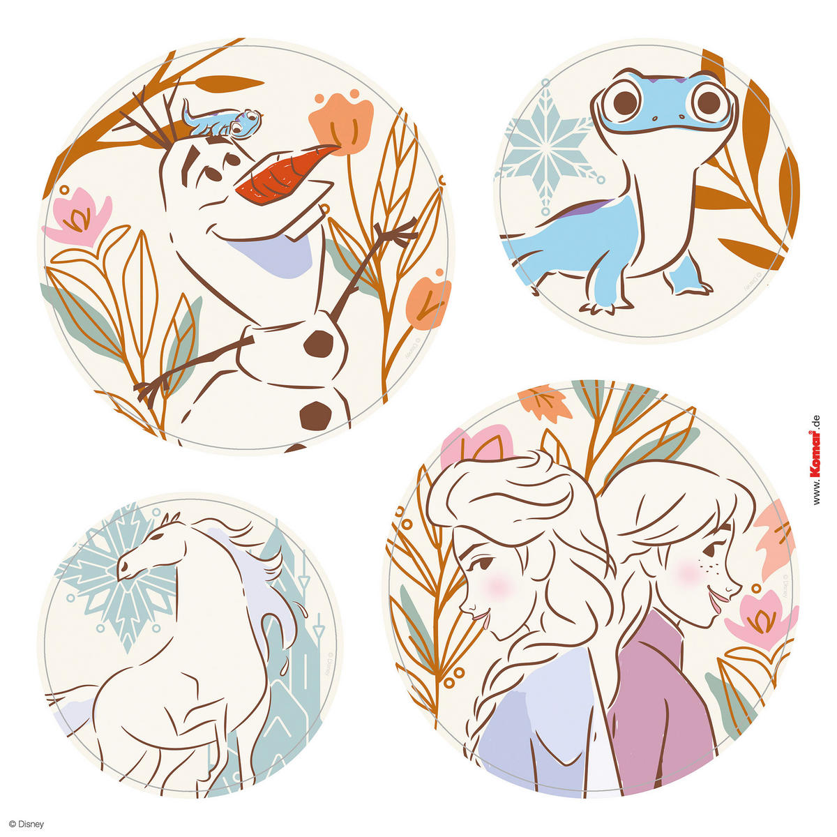 Komar Wandtattoo Frozen Destiny  Frozen Destiny B/L: ca. 50x70 cm Frozen Destiny - (50,00/70,00cm) - Komar