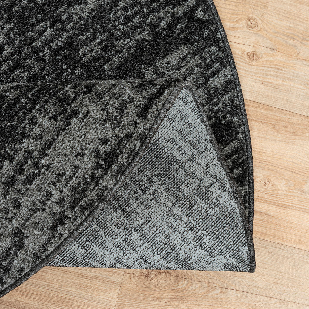 Sanat Kurzflorteppich OSLO schwarz B/L: ca. 150x150 cm OSLO - schwarz (150,00/150,00cm) - Sanat