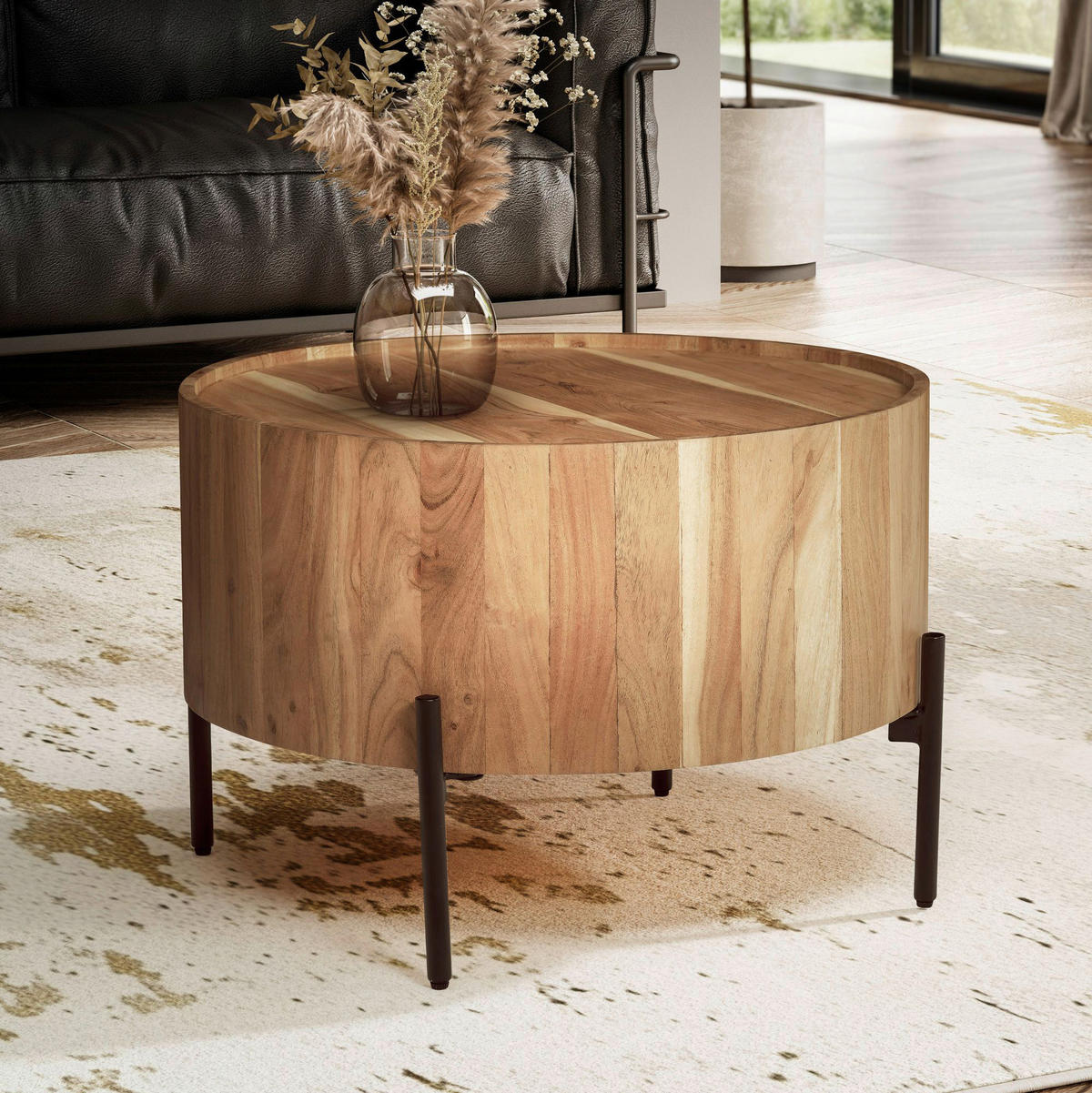 Couchtisch  H/D: ca. 41x60 cm Couchtisch - (60,00/41,00cm) - Wohnling